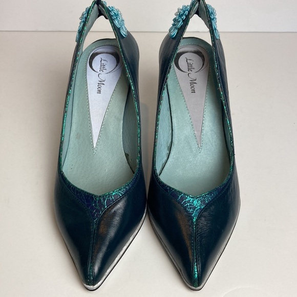 Little Moon Parisian Heels Sz 39 Feminine 50’s  Cosplay Reflective Pin-up Retro - Picture 10 of 16